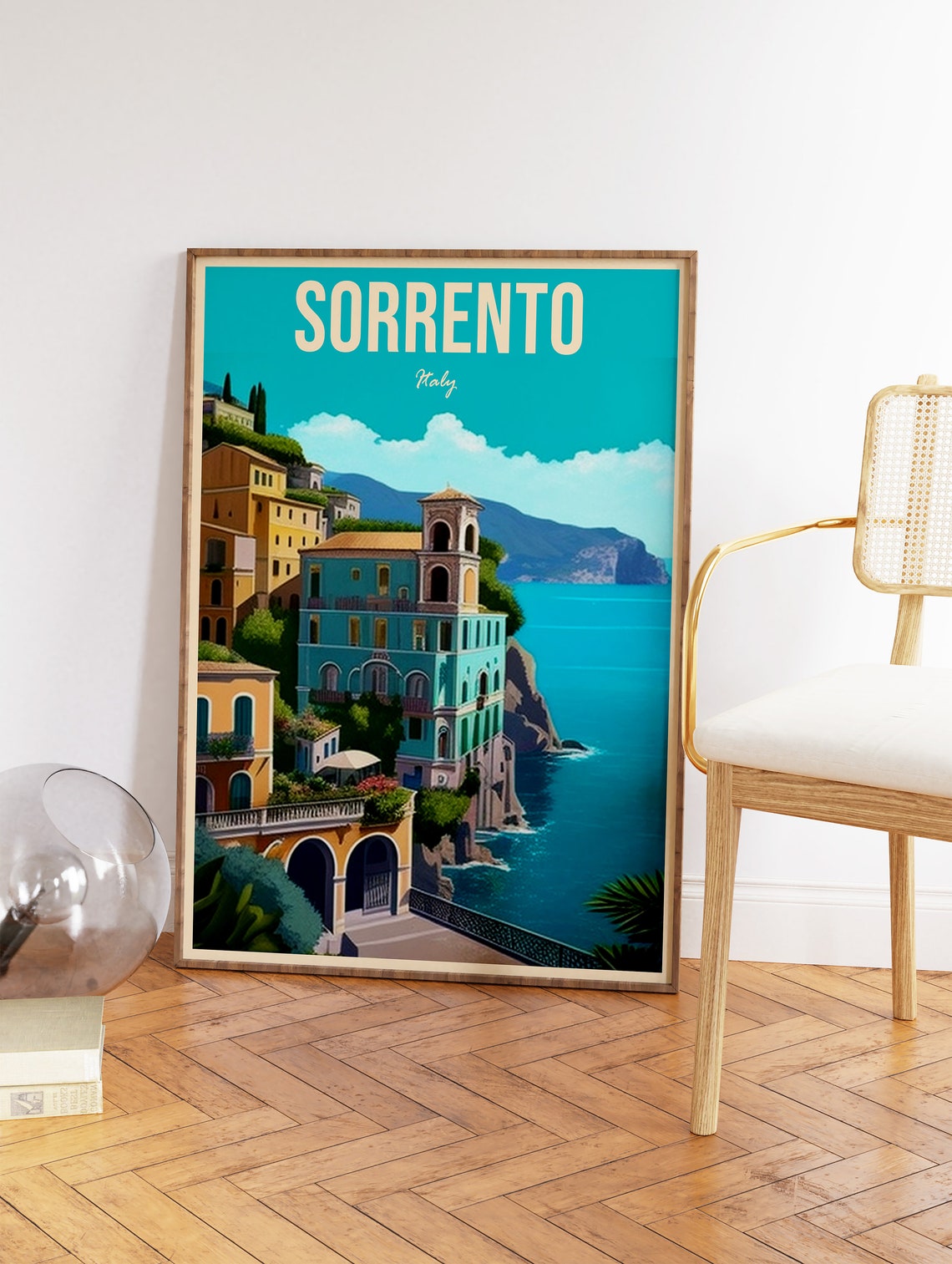 Sorrento Travel Print Sorrento Travel Poster Italy Travel Wall Art Colourful Travel Art Vintage Travel Travel Gift A1a2a3a4 - Image 2