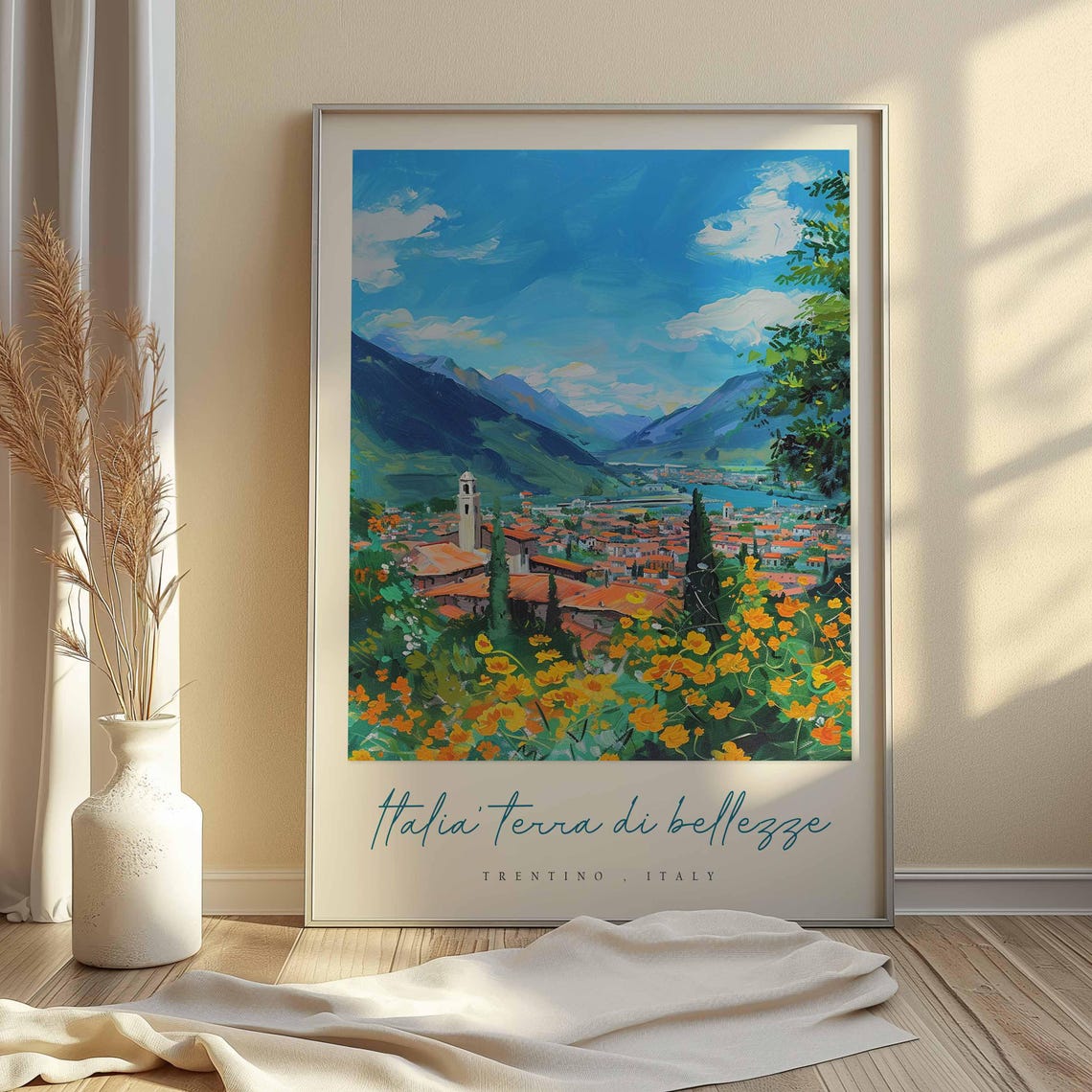 Trentino Poster Italian Travel Print Trentino Travel Art Trentino Wall Art Italy Art Italy Travel Decor Italian Travel Gift - Image 2
