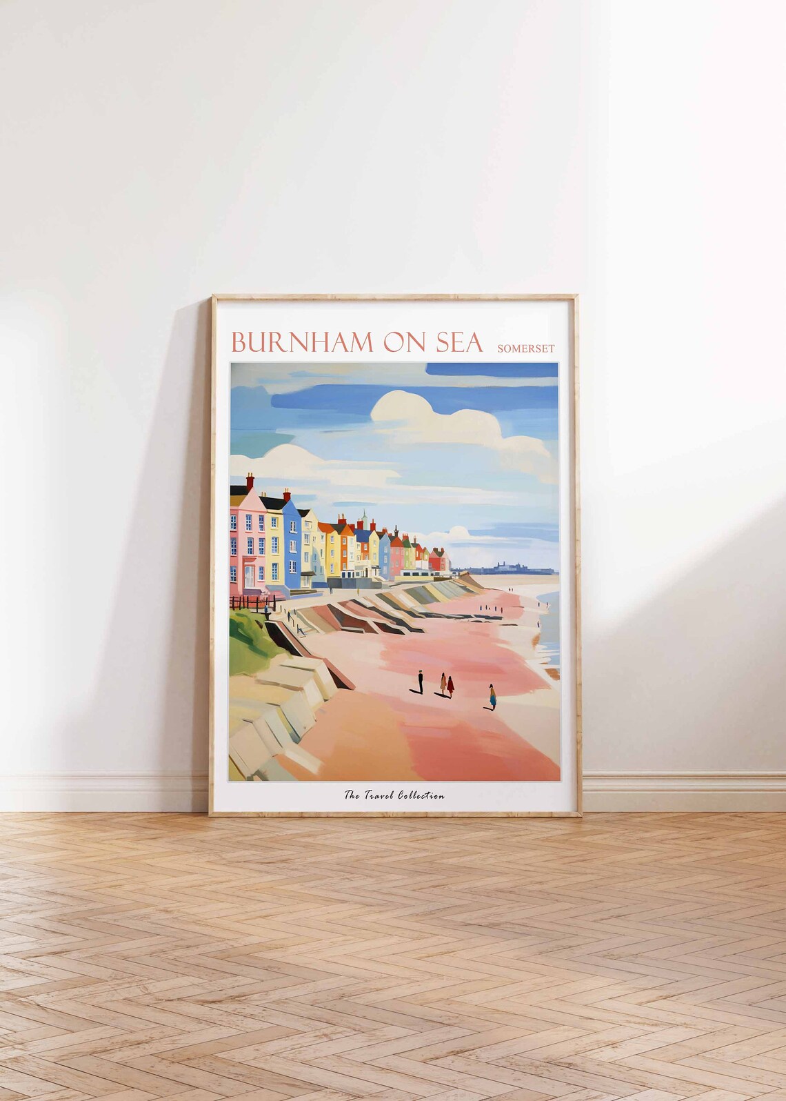 Burnham On Sea Travel Poster, Somerset Beach Art - Image 2