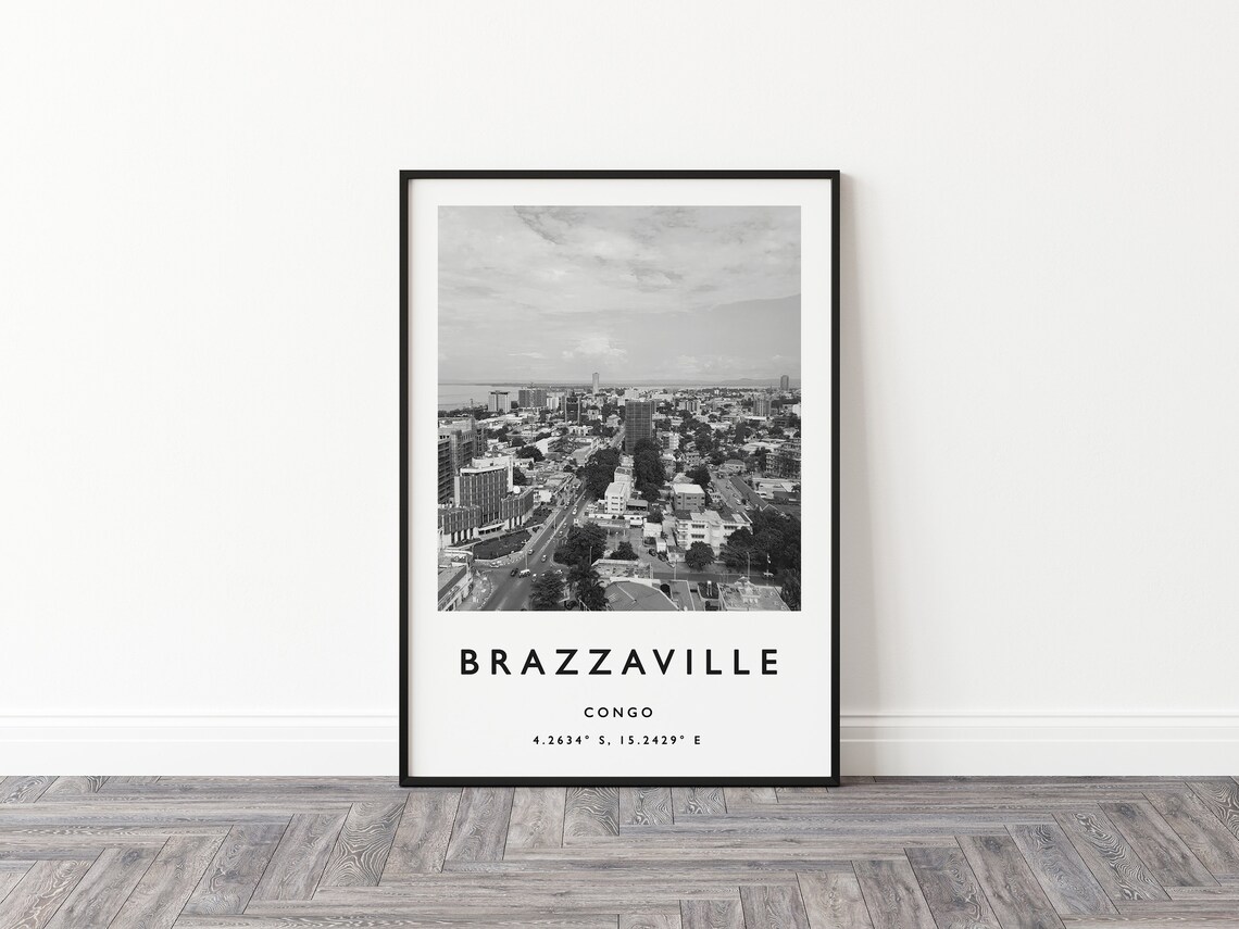 Brazzaville Travel Poster, African Travel Art Print - Image 2