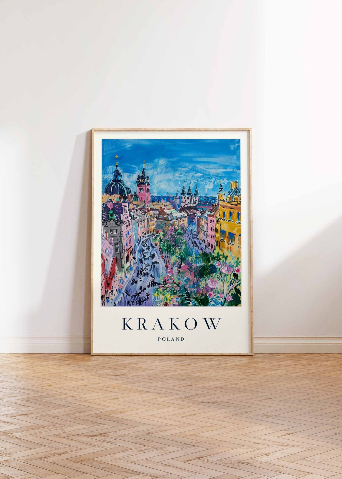 Krakw Poster Krakw Travel Print Poland Wall Art Krakw Travel Print European Decor City Print Krakw Gift Krakw Travel Poster - Image 2