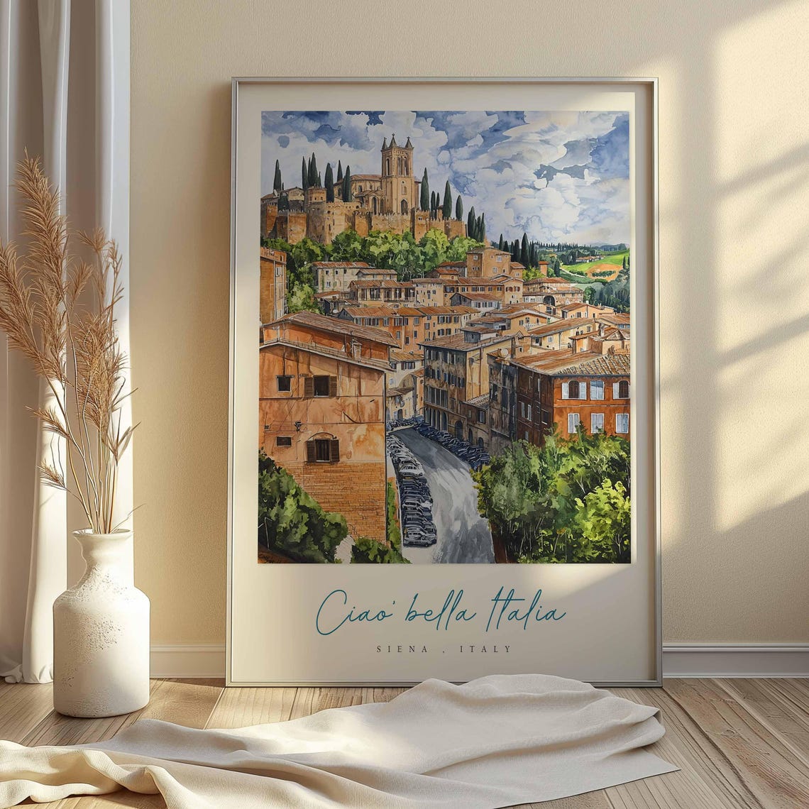 Siena Poster Italian Travel Print Siena Travel Art Siena Wall Art Italy Art Italy Travel Decor Italian Travel Gift - Image 2