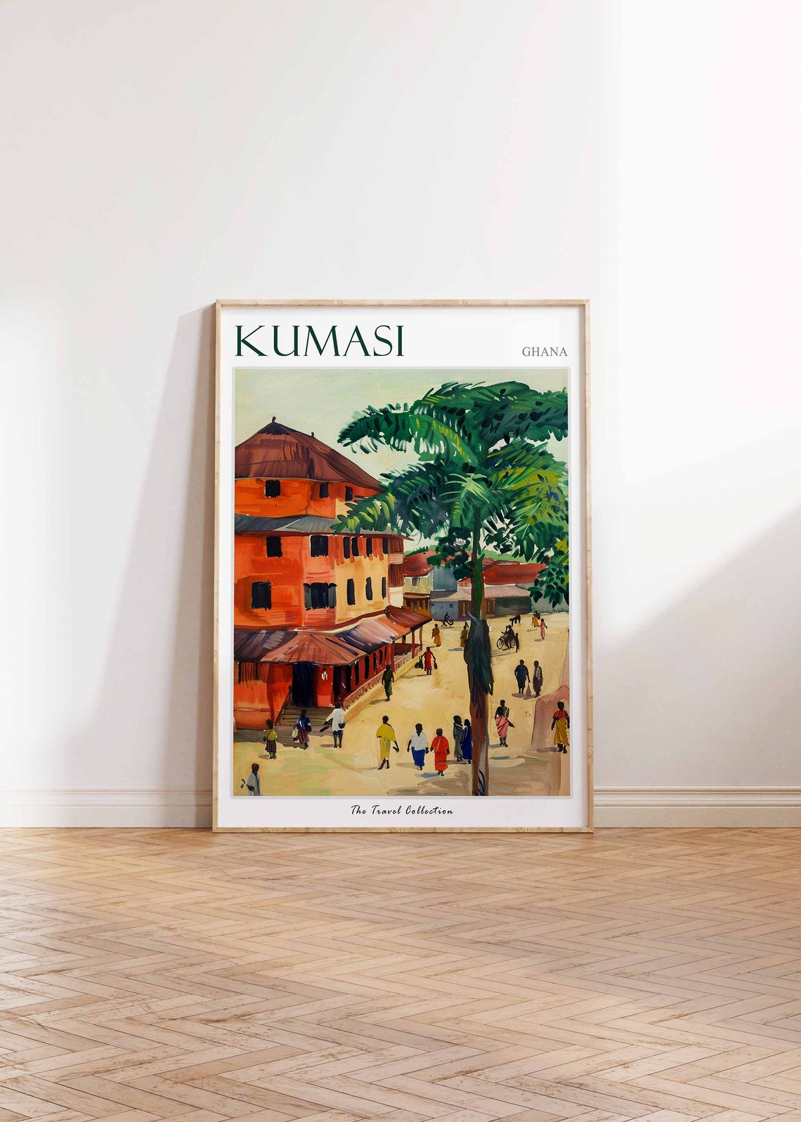 Kumasi Poster Kumasi Travel Print Tropical Decor City Wall Art Ghanaian Decor Ghana Travel Print Kumasi Gift Kumasi Travel Poster - Image 2