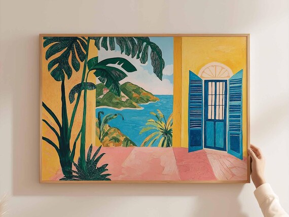 Brazil Poster South America Travel Print Brazilian Wall Art Latin Decor Landscape Tropical
