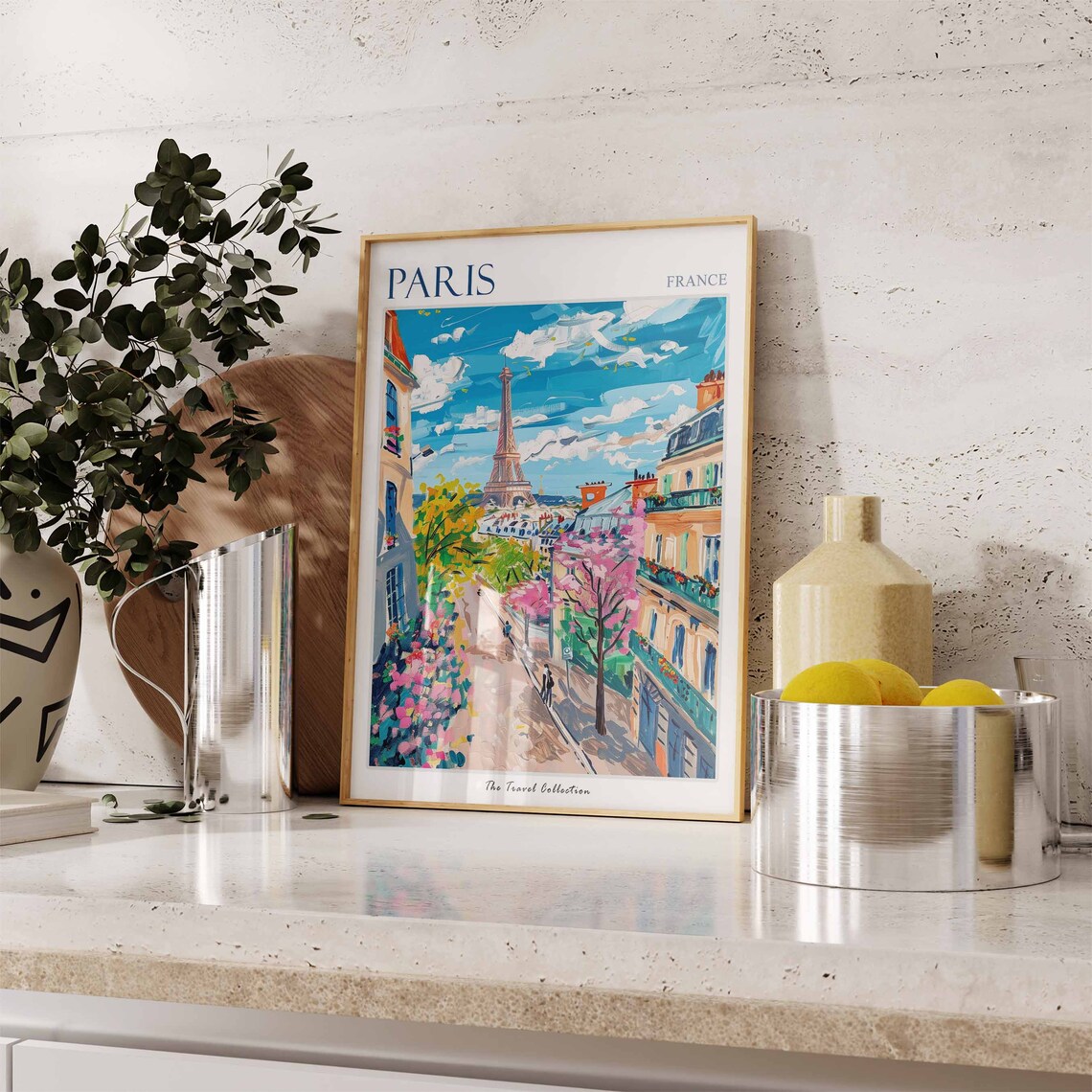 Paris Travel Poster, Parisien Decor City Art - Image 3
