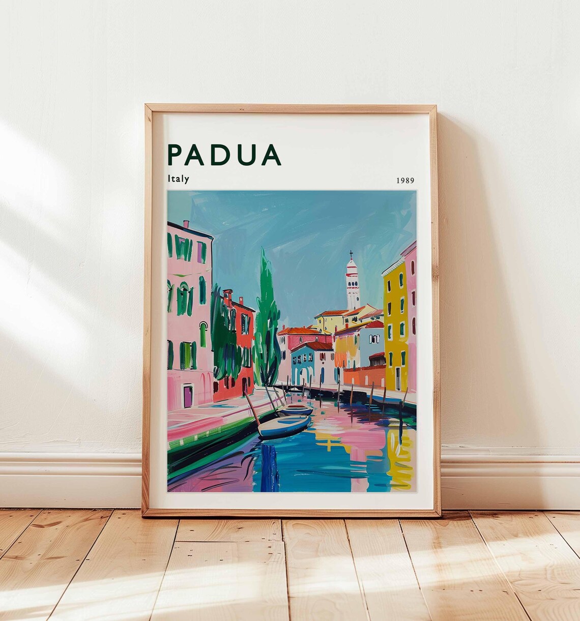 Padua Poster Italy Travel Print European Wall Art Venetian Decor Paduatravel Gift Cityscape Italyposter