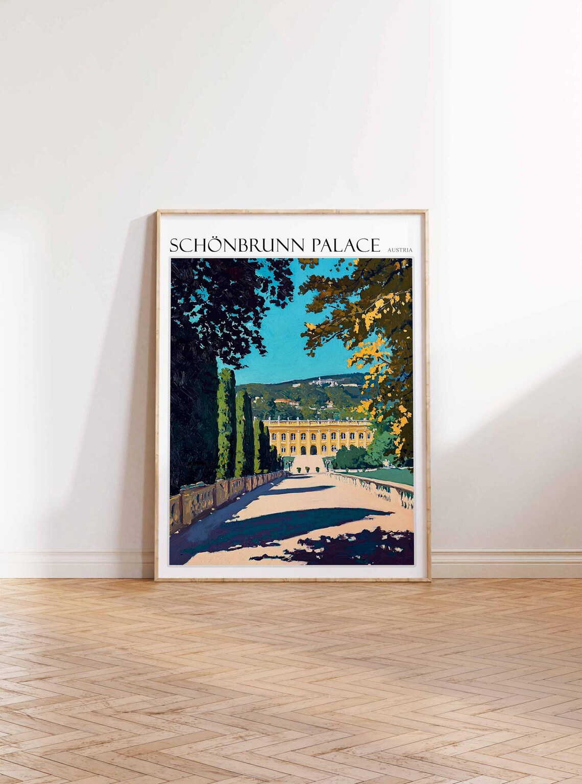 Schönbrunn Palace Austria Grand Gardens Baroque Landmark Travel Poster - Image 3
