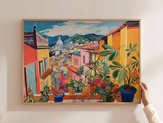 Bogota Poster Colombia Travel Print Colombian Wall Art South America Decor Latin