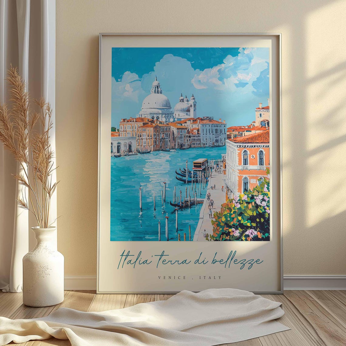 Venice Poster Italian Travel Print Venice Travel Art Venice Wall Art Italy Art Italy Travel Decor Italian Travel Gift - Image 2