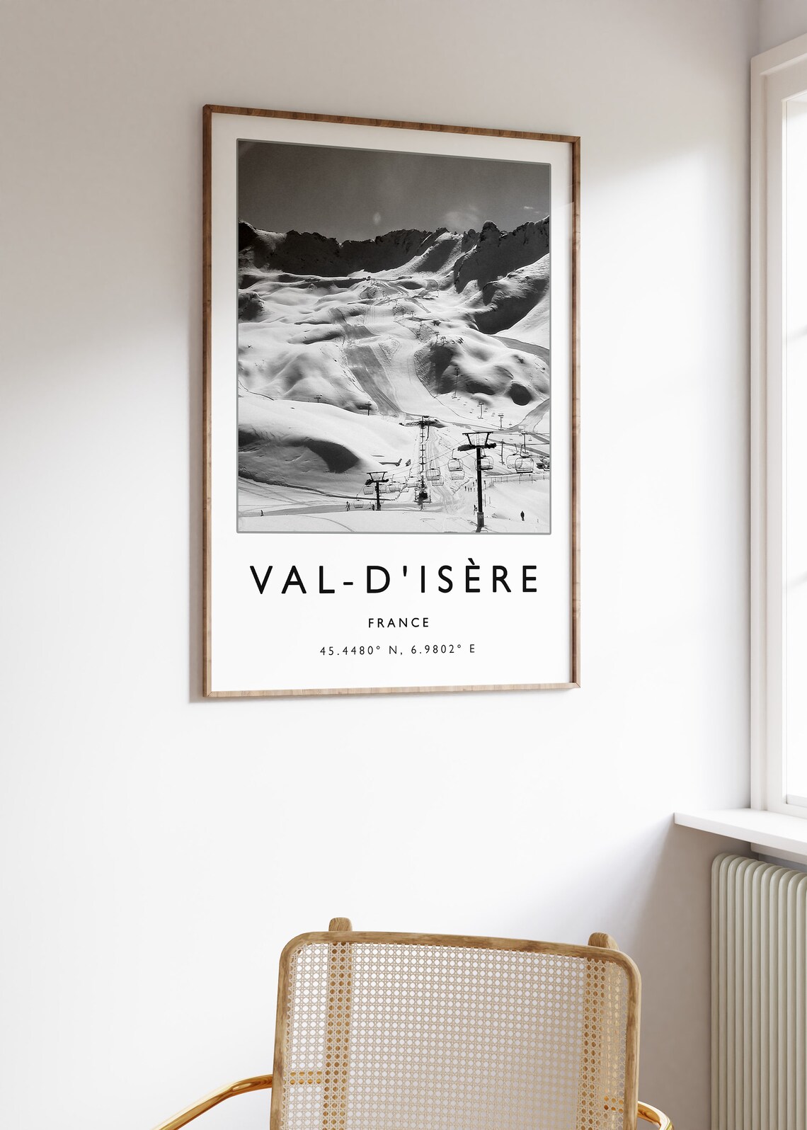 Val Disere Skiing Travel Poster, France Travel Print - Image 3