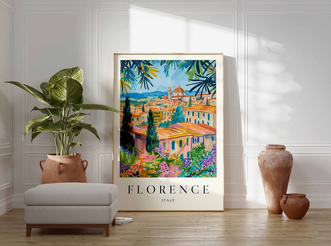 Florence Travel Poster, Italy City Art Print - Image 3