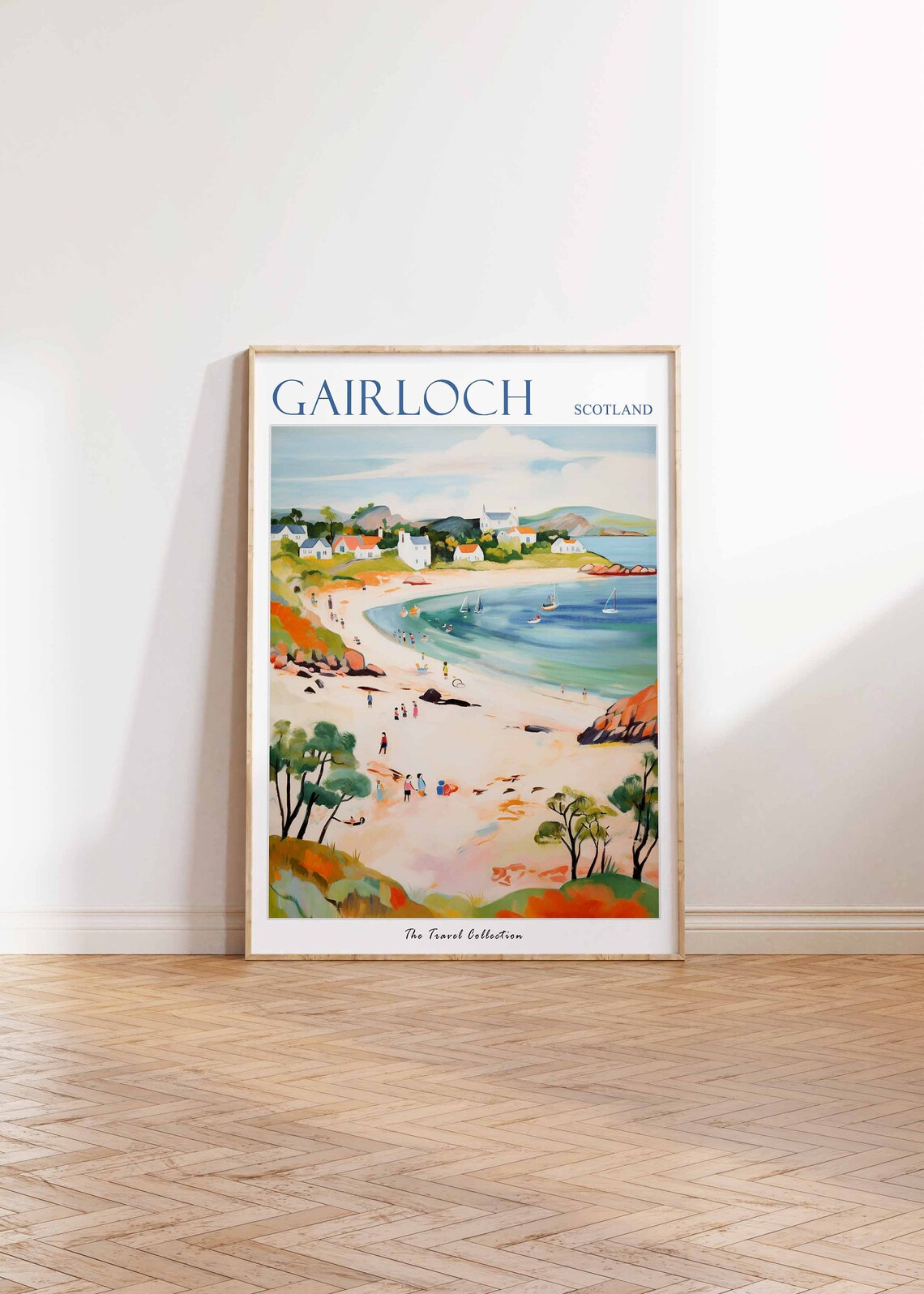 Gairloch Poster Gairloch Travel Print Scotland Travel Poster Scottish Decor Tropical Decor Sea Print Gairloch Gift - Image 2