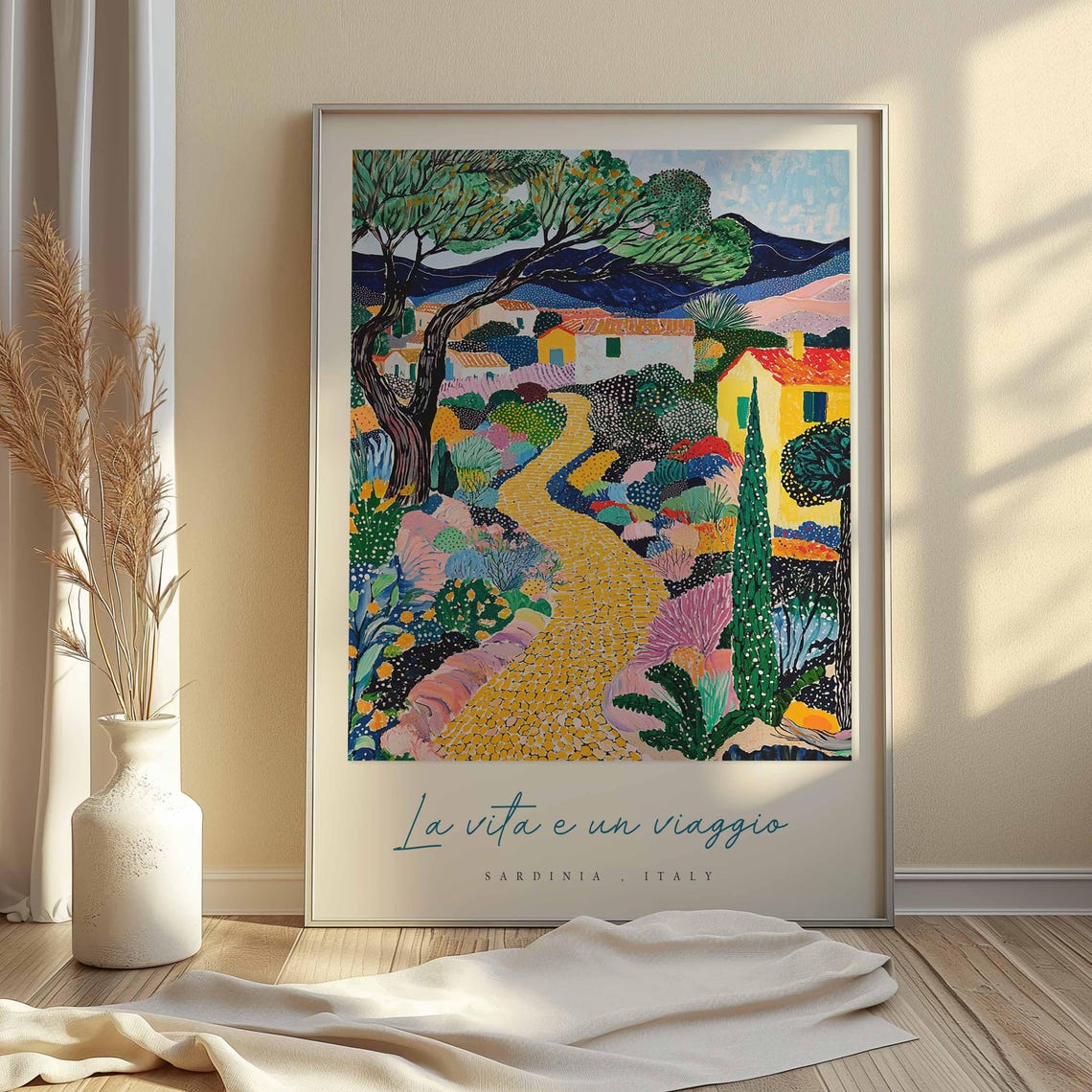 Sardinia Poster Italian Travel Print Sardinia Travel Art Sardinia Wall Art Italy Art Italy Travel Decor Italian Travel Gift - Image 2