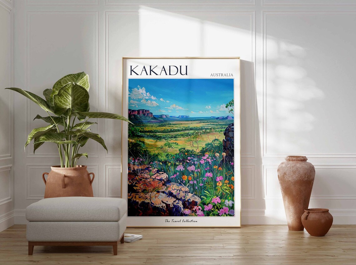 Kakadu Poster Australia Travel Print Australian Decor Oceania Travel Poster Oceanian Wall Art Kakadu Gift Kakadu Travel Poster - Image 3