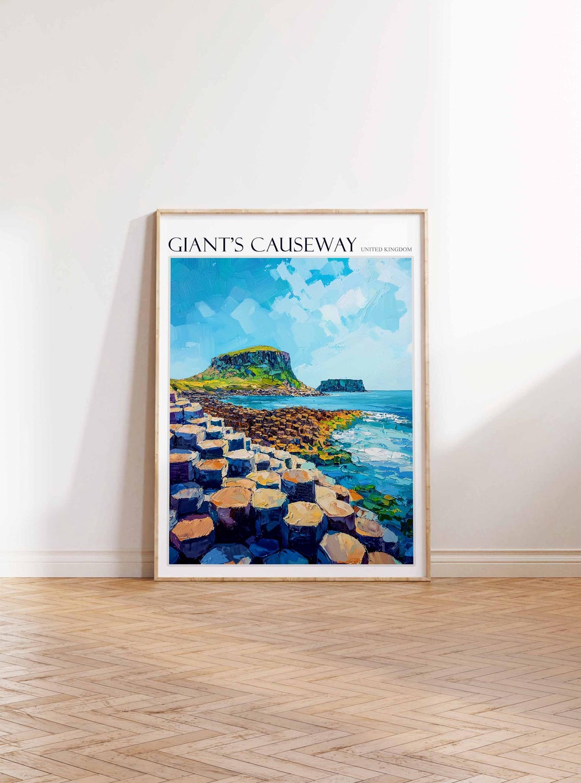 Giants Causeway Basalt Columns Seaside Rocks Scenic Art Poster - Image 3