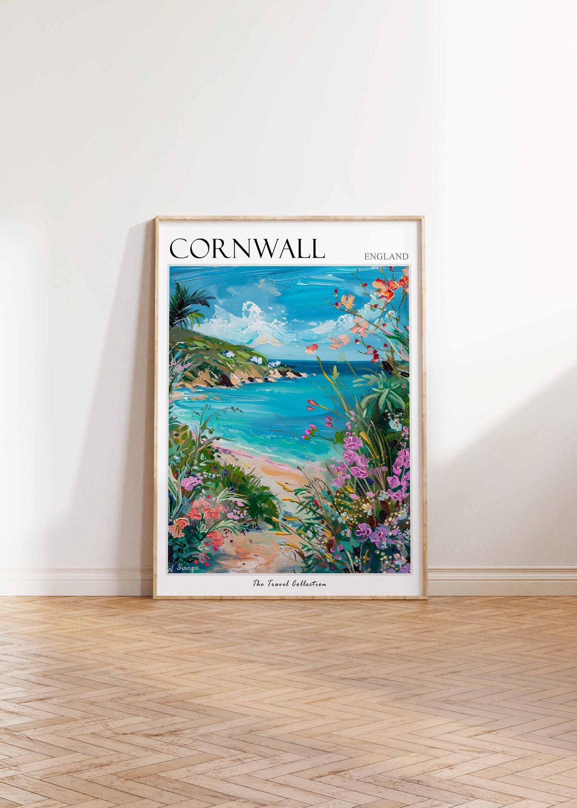 Cornwall Travel Poster, England Home Decor Print - Image 2