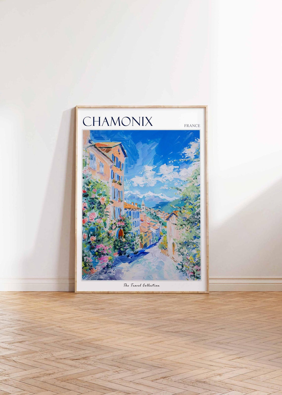 Chamonix Poster France Travel Print French Decor Europe Travel Poster European Wall Art Ski Print Chamonix Travel Poster - Image 2