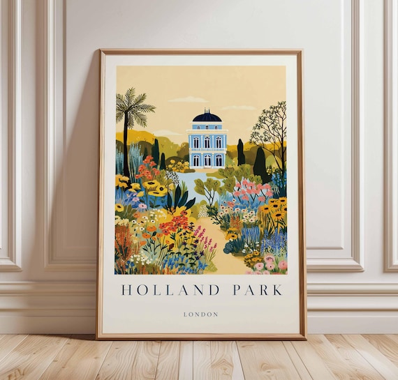 Holland Park London Flower Garden Domed Pavilion Summer Bloom Poster
