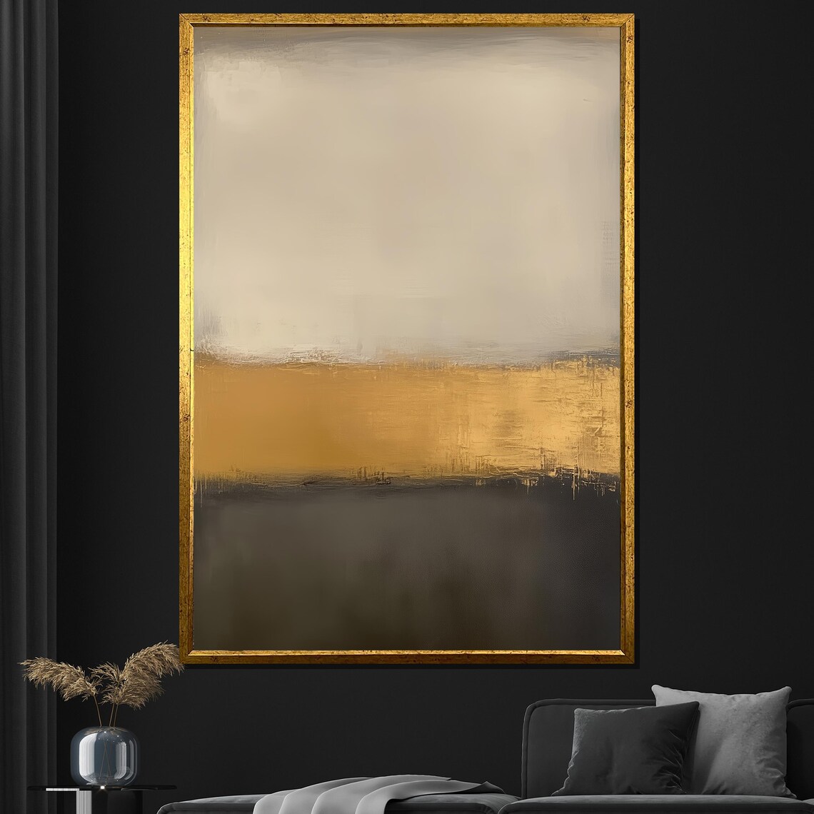 Mark Rothko-Inspired Abstract Art, Mid-Century Decor