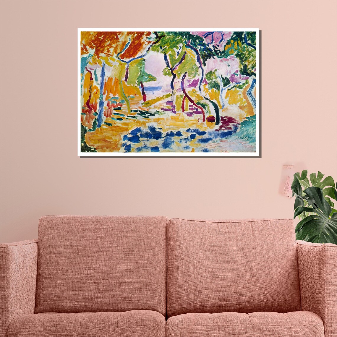 Henri Matisse Landscape At Collioure Fauvist Colorful Trees Poster - Image 3
