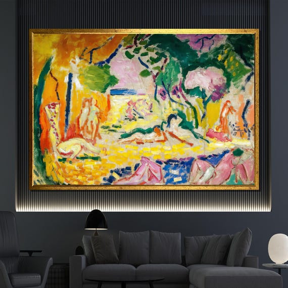 Henri Matisse Luxe Calme Et Volupt Painting Fauvism Art Colorful Wall Decor Impressionist Artwork Gift