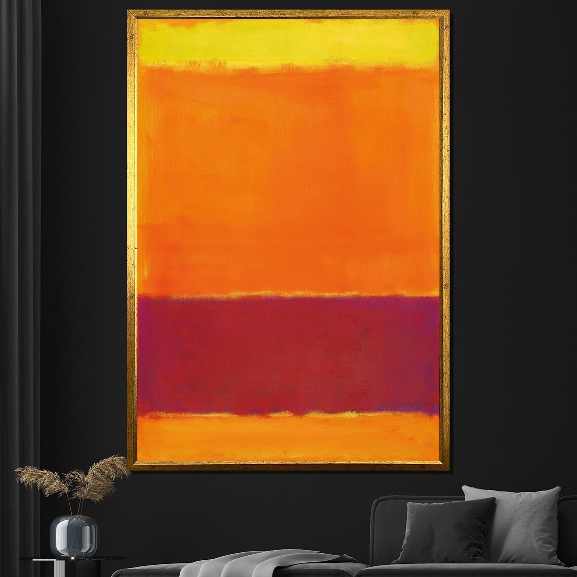 Mark Rothko Sunlit Orange Red Yellow Vibrant Color Field Art Print