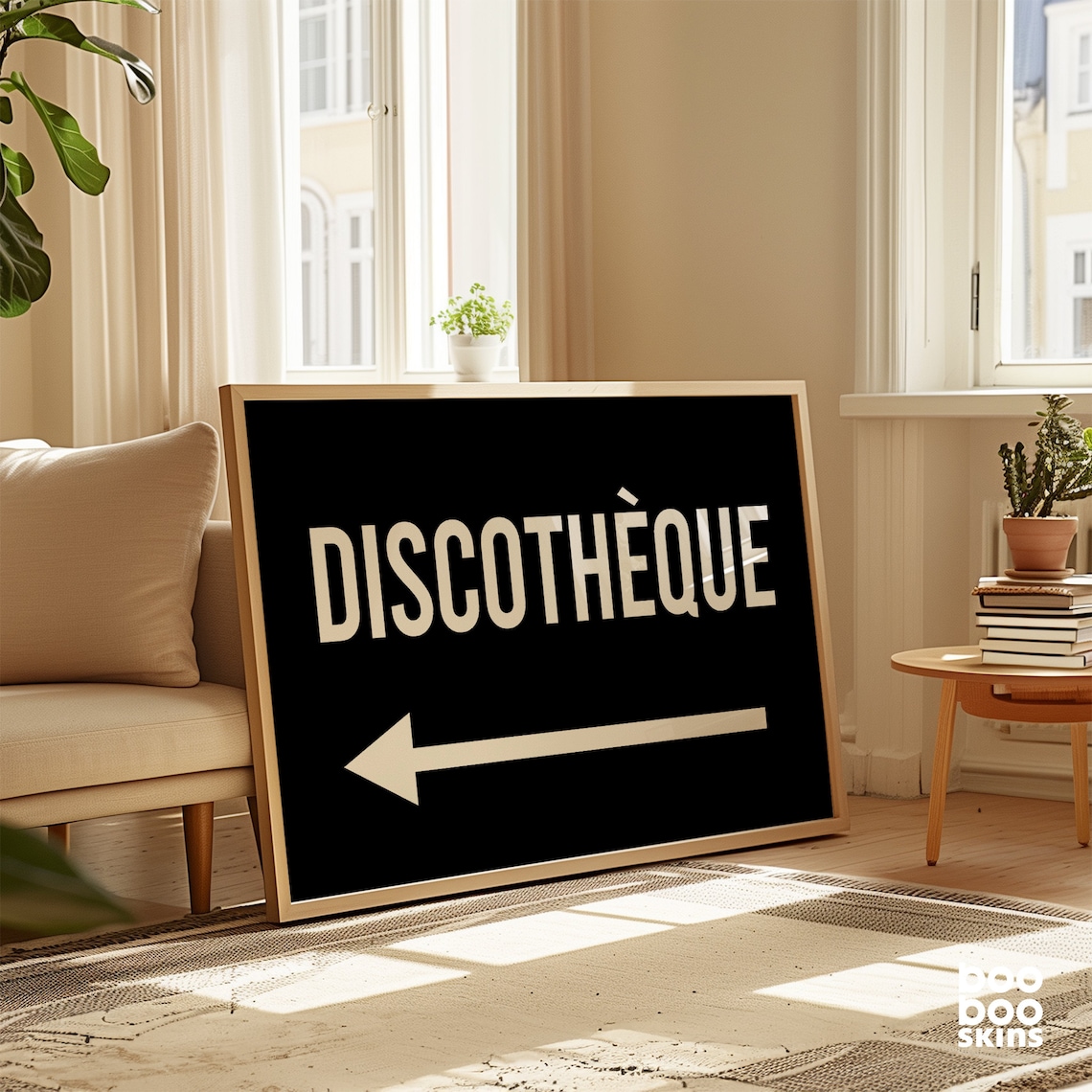 Disco Arrow Print, French Kitchen Travel Poster