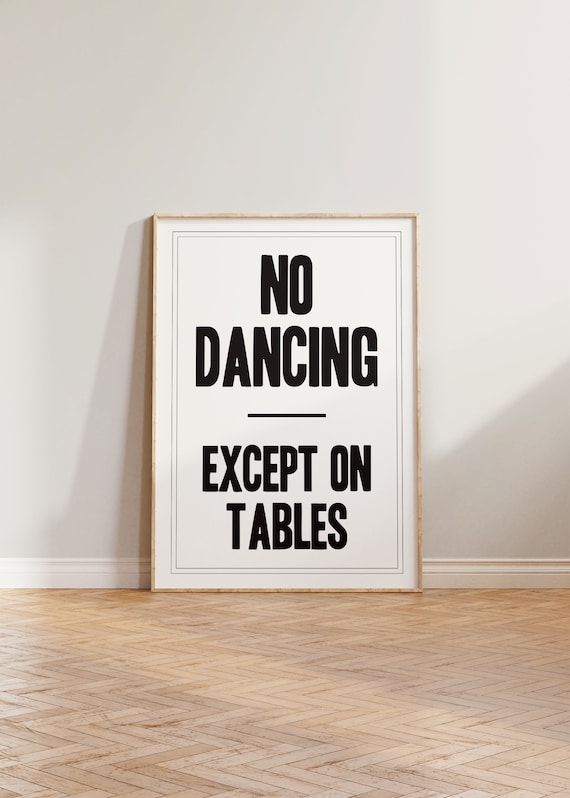 Kitchen Print Retro Funny Typography Art Print