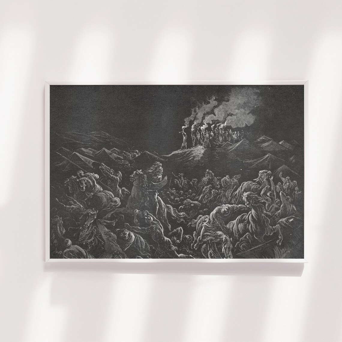Gustave Doré The Midianites Are Routed Art Print