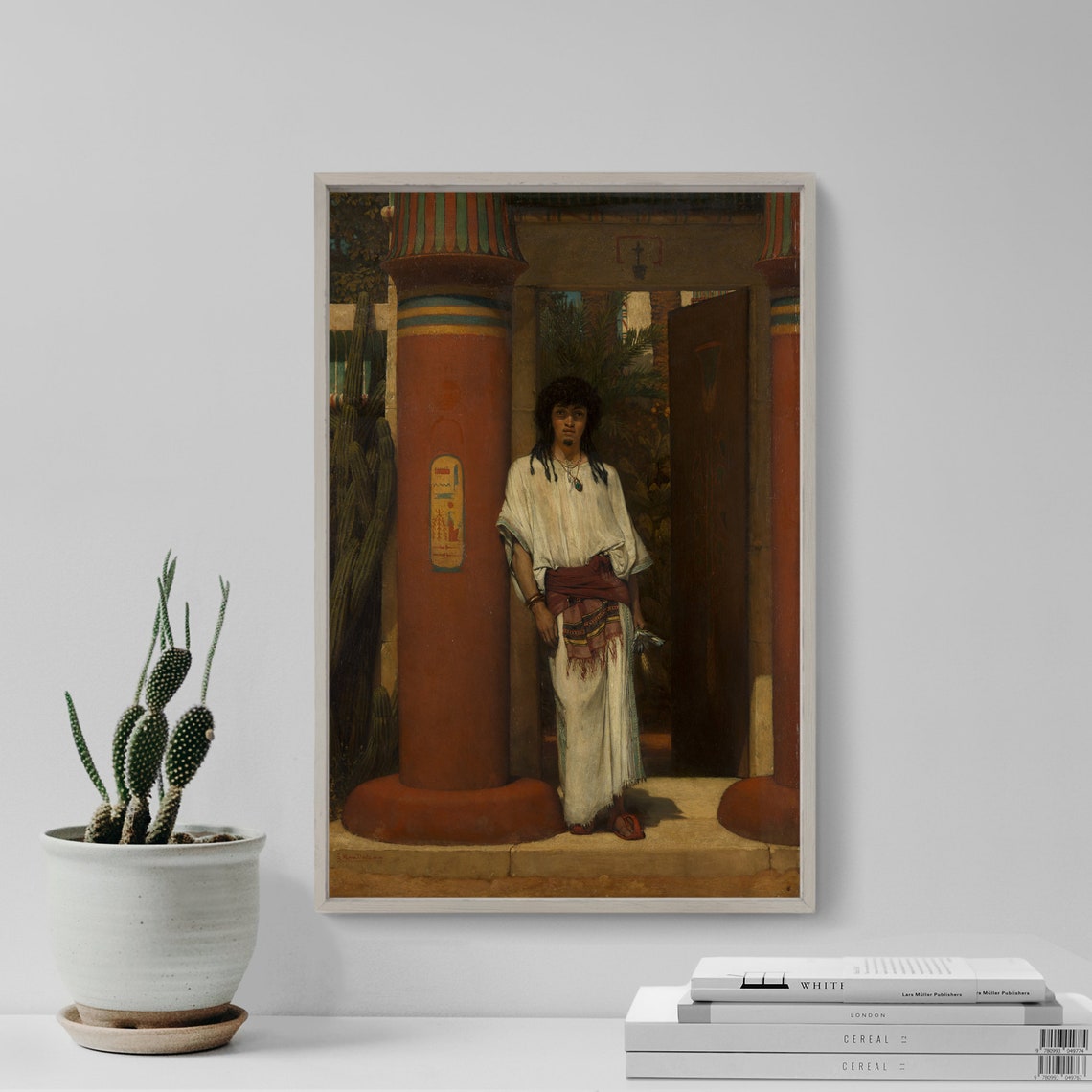 Alma Tadema An Egyptian In A Doorway 1865 Orientalist Art Poster