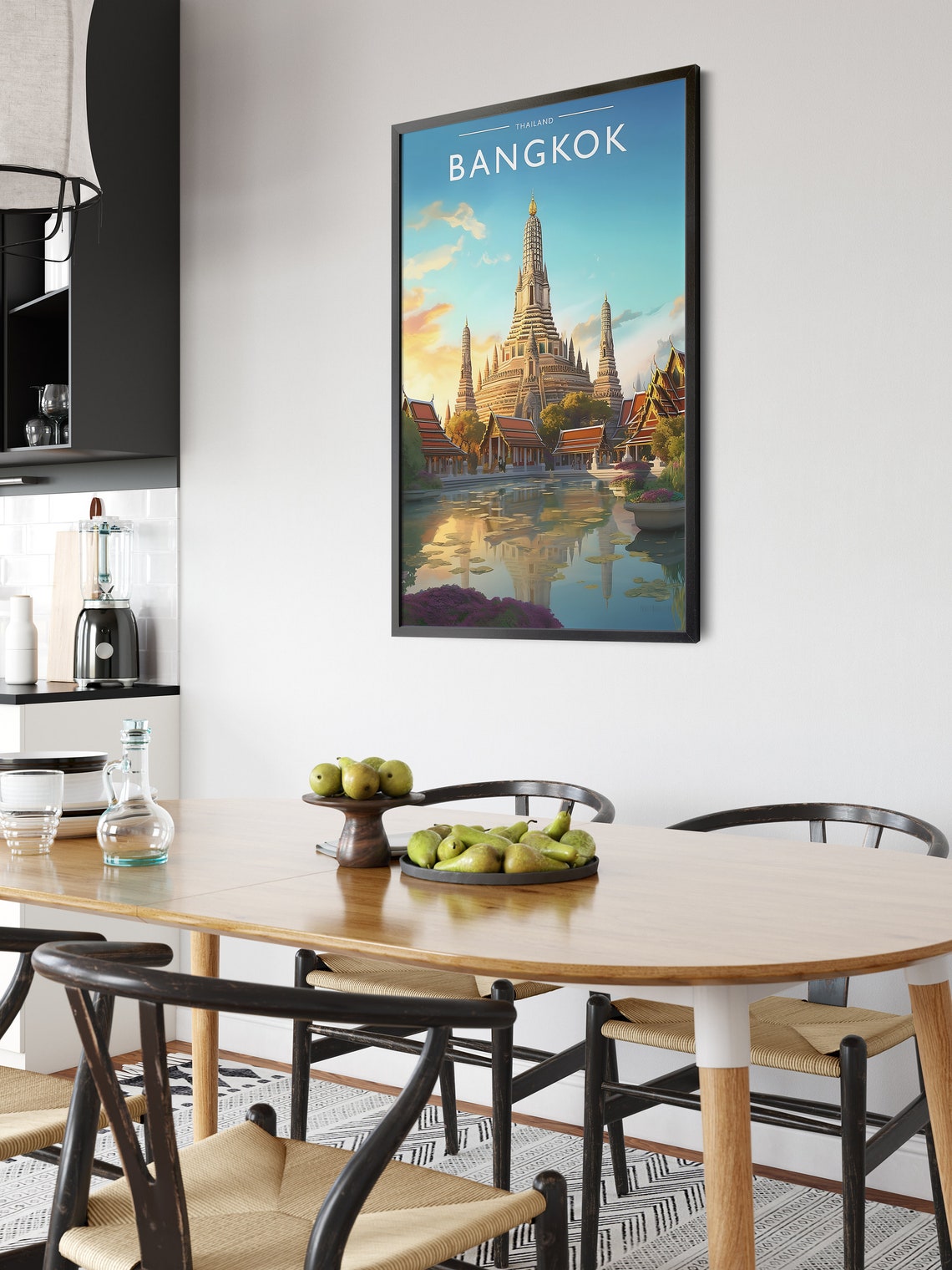Bangkok Travel Print Art Bangkok Travel Gift Art Bangkok Travel Poster Gift Thailand Travel Art Thailand Poster Decor Bangkok City Wall Art - Image 6
