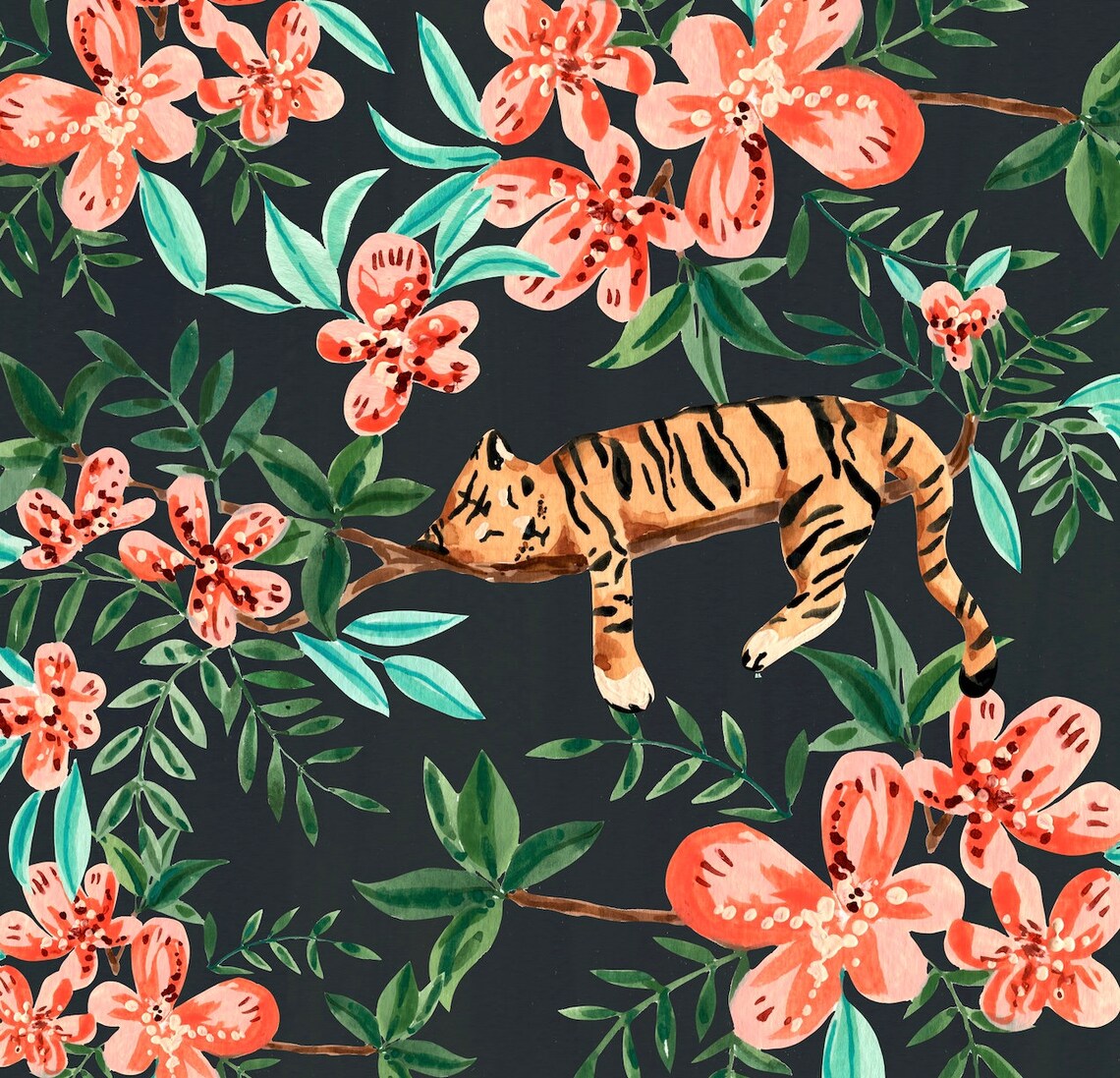 Tiger Art Print, Lunar New Year Nursery Decor - Image 4
