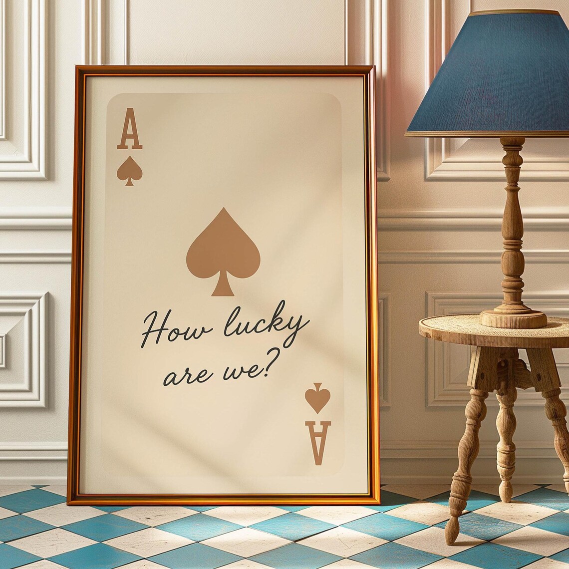 Ace Of Spades Inspiring Quote Poster Print