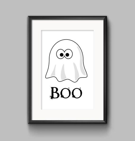 Cute Halloween Decor Boo Sign Halloween Decor Fall Door Boo Creepy Decor Funny Halloween Prints Halloween Signs