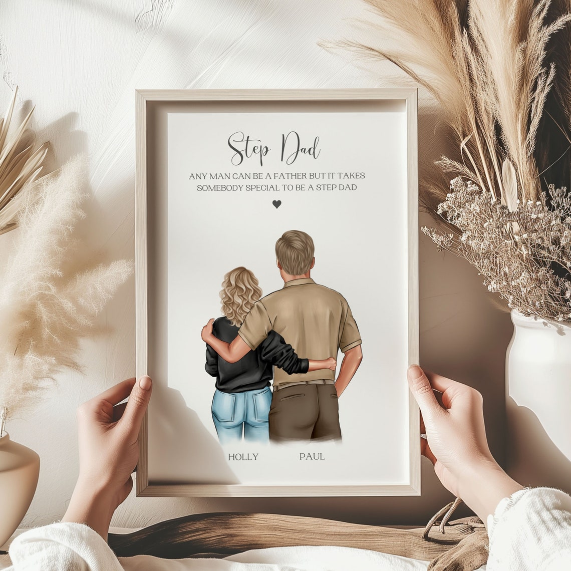 Step Dad Gift, Fathers Day Poster Print