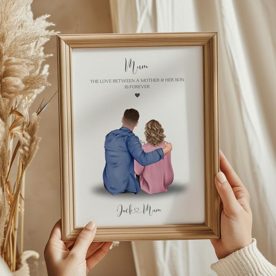 Personalised Print For Mum From Son Son To Mom Gift Mothers Day Present Mother Gift Custom Present From Son Gift For Mom Mum Mother