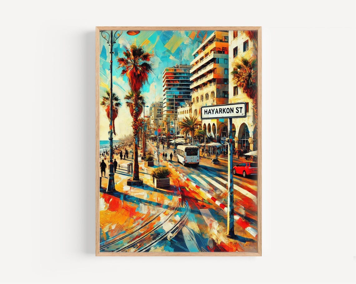 Hayarkon St, Tel Aviv Travel Poster