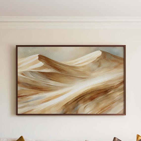 Nature Gift Dunes Wall Art Print Sand Desert Decor For New Housewarming Family Room Minimalist