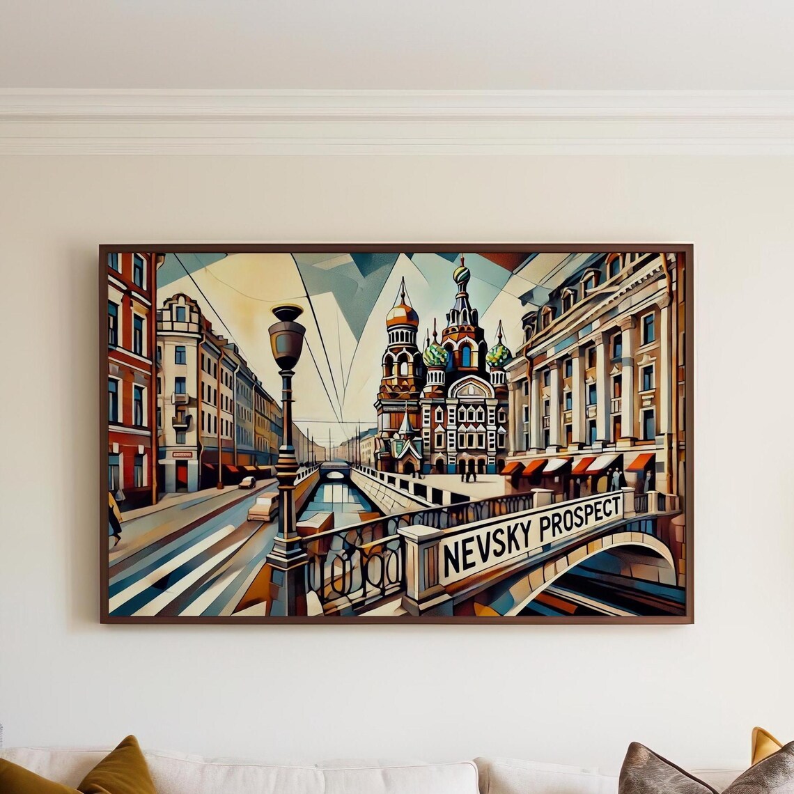 Nevsky Prospect Saint Petersburg Travel Poster