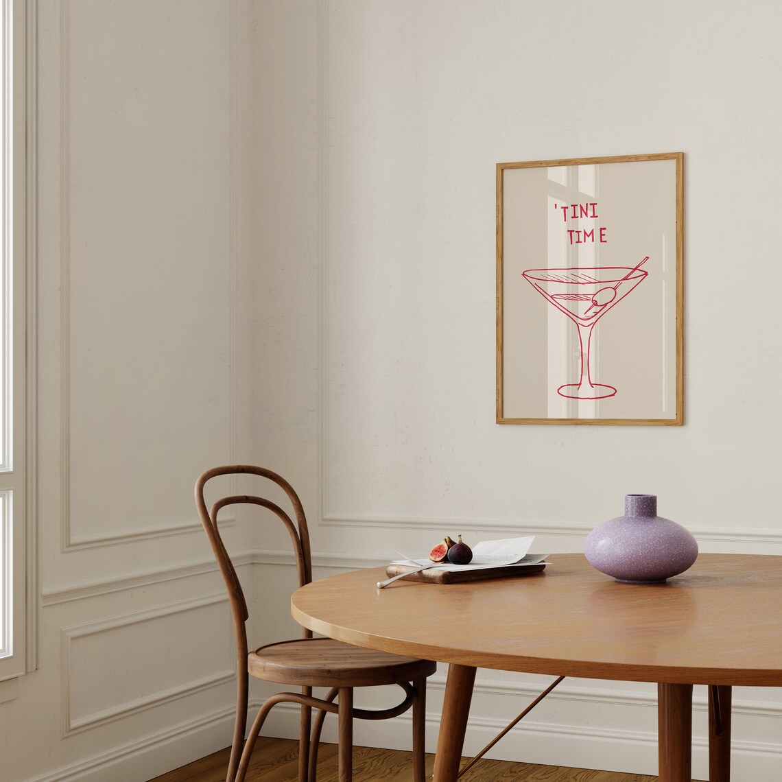 Martini Minimalist Cocktail Poster, Bar Cart Art Print - Image 3