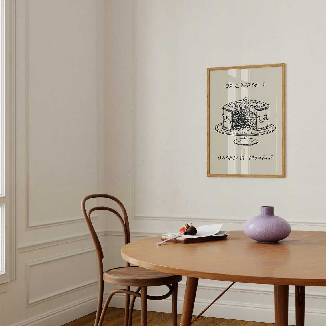 Of Course I Baked It Myself Dessert Poster Print - Image 3