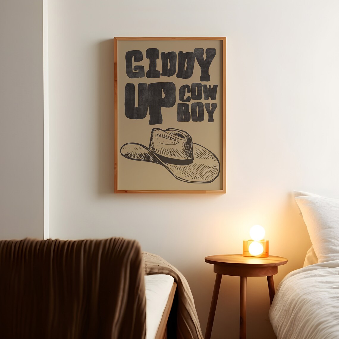 Retro Cowboy Poster, Vintage Western Art Print - Image 2