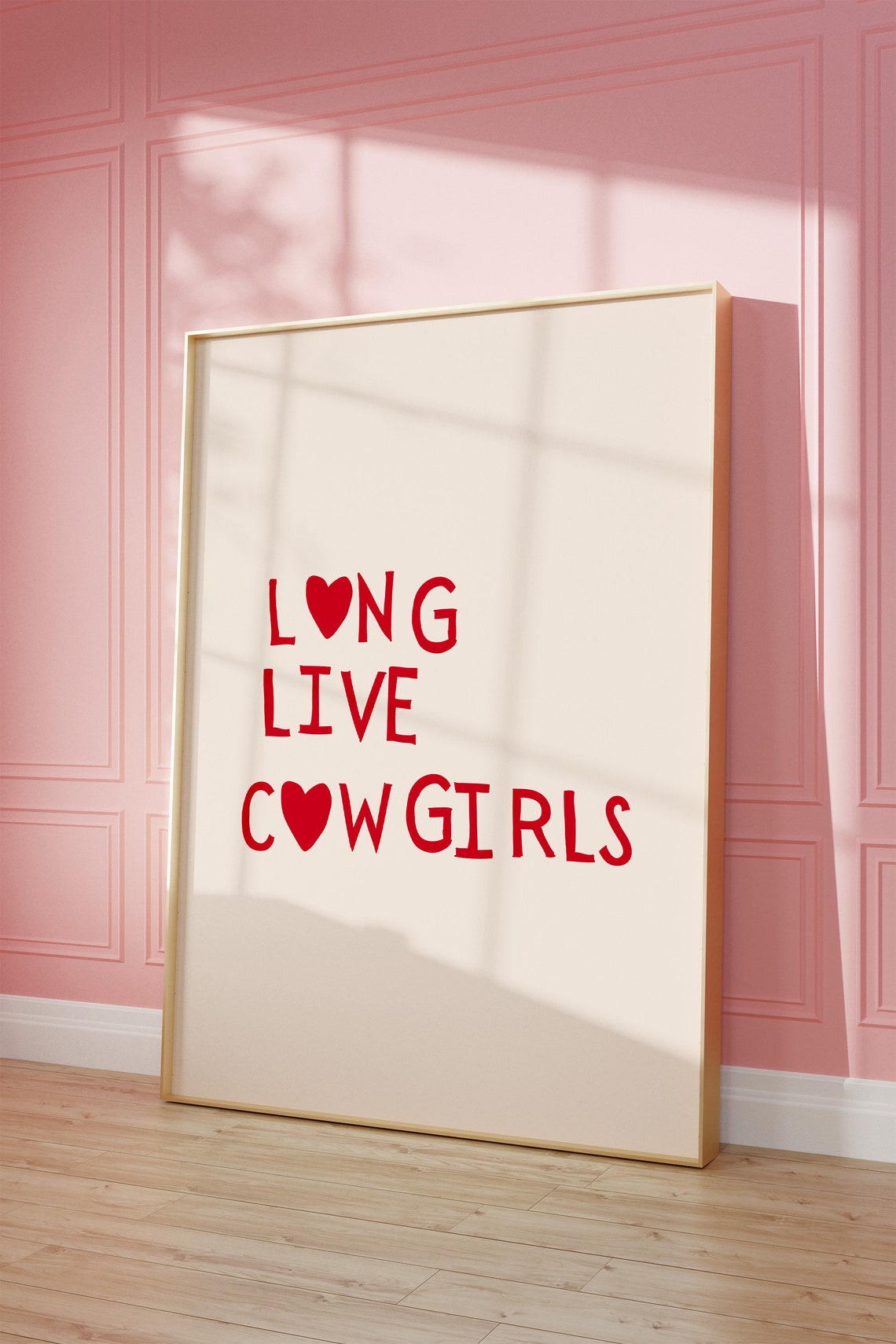 Modern Cowgirl Print Western Wall Art Minimalist Heart Poster Wild West Print Western Quote Art Print Cowgirl 1 Print - Image 2