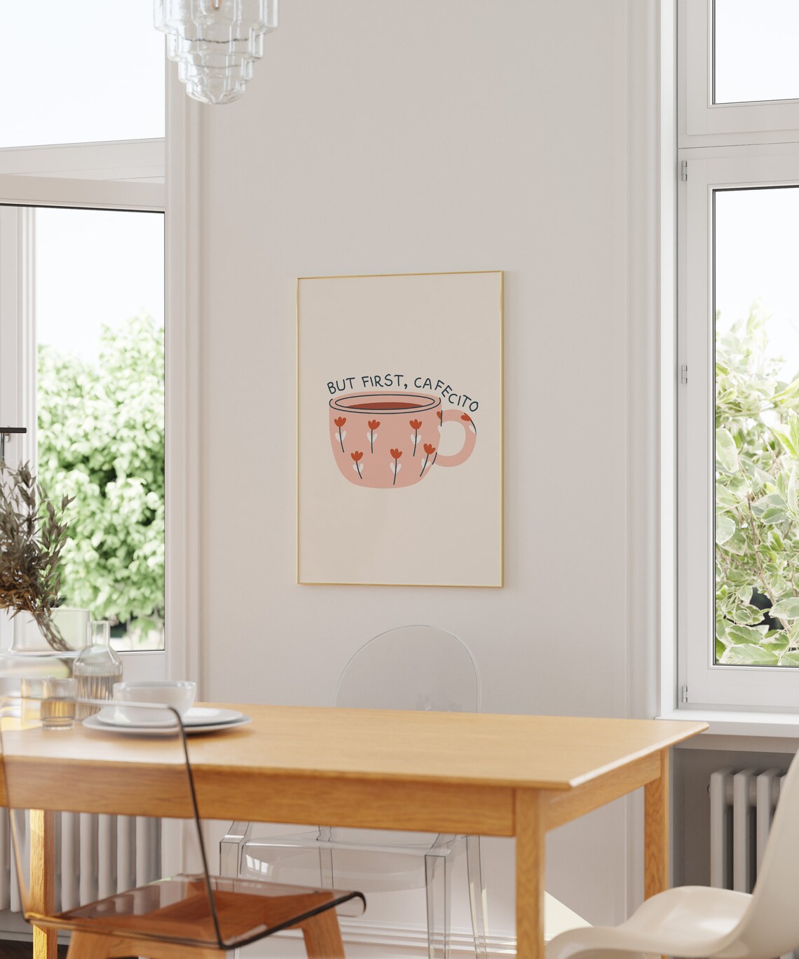 But First Cafecito Spanish Kitchen Poster Print - Image 2