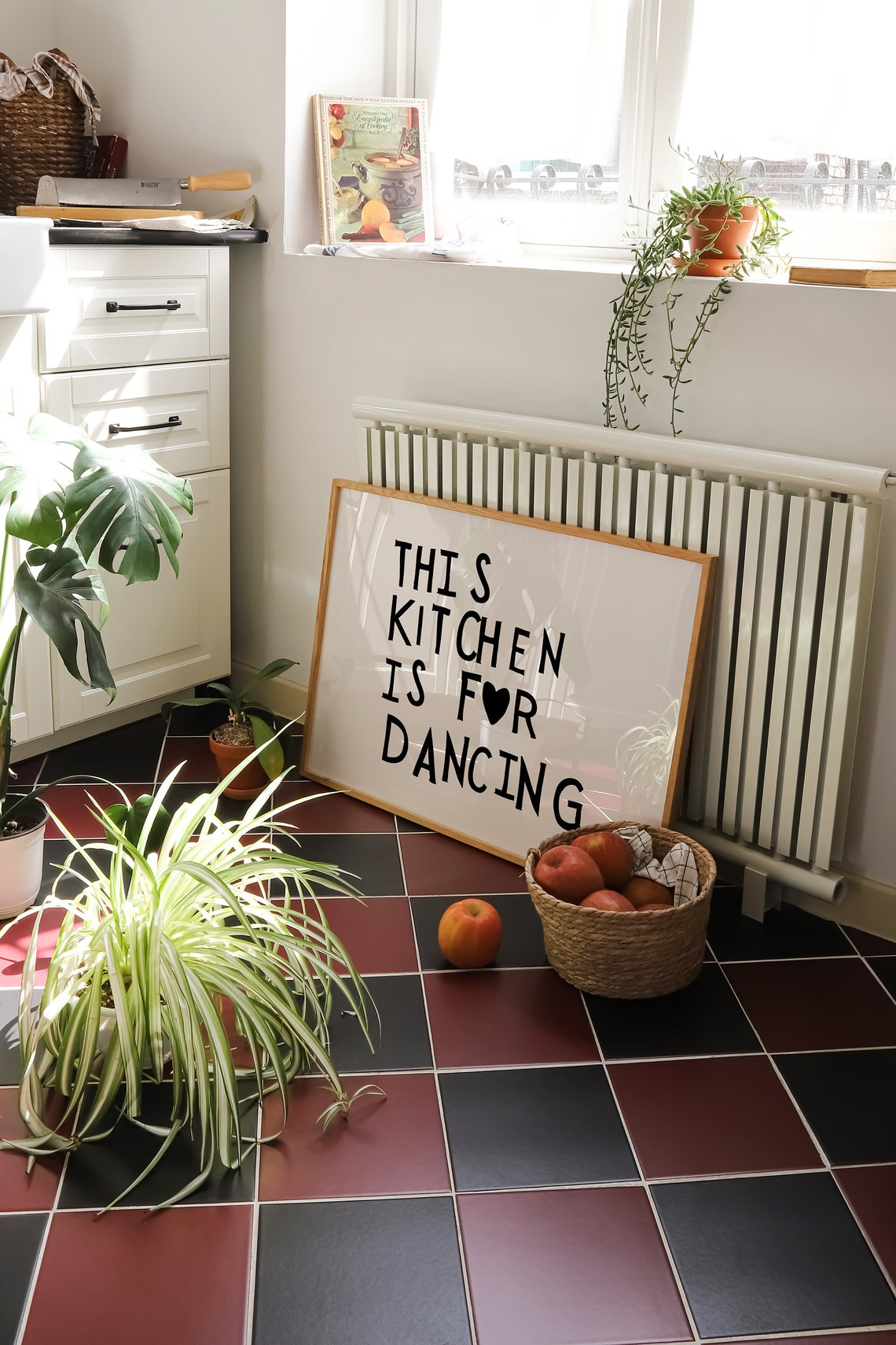 This Kitchen Is For Dancing Hand Lettered Kitchen Quote Poster - Image 4