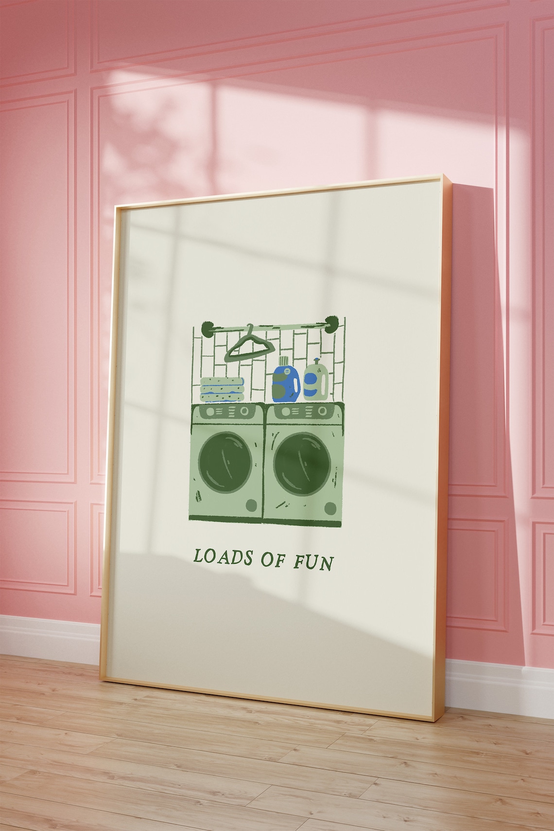 Loads Of Fun Funny Laundry Sign Art Print