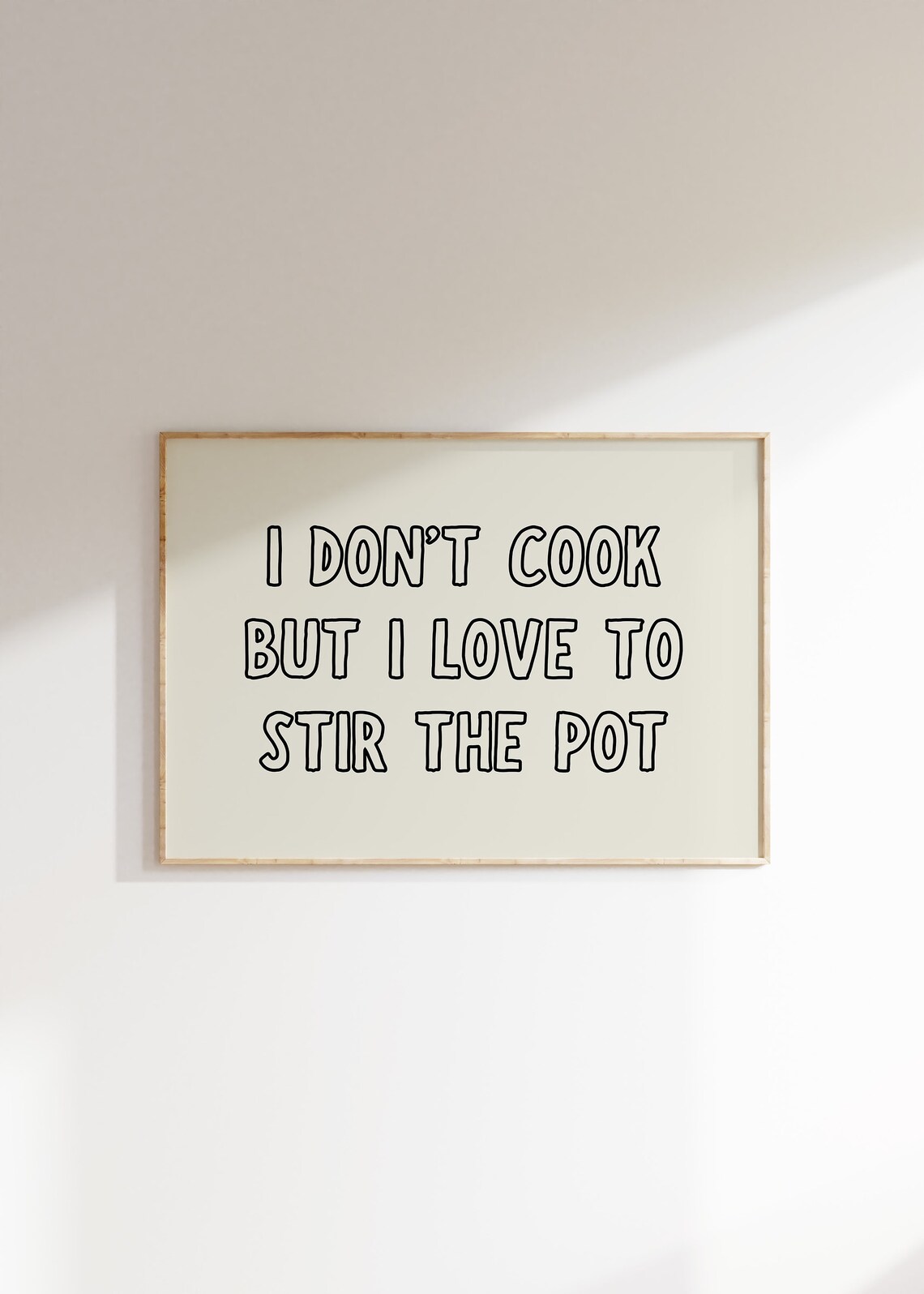 Funny Kitchen Typography Poster, Cute Cooking Print - Image 4