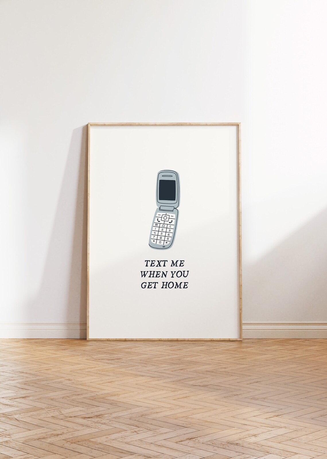 Text Me When You Get Home Aesthetic Y2K Art Print - Image 4