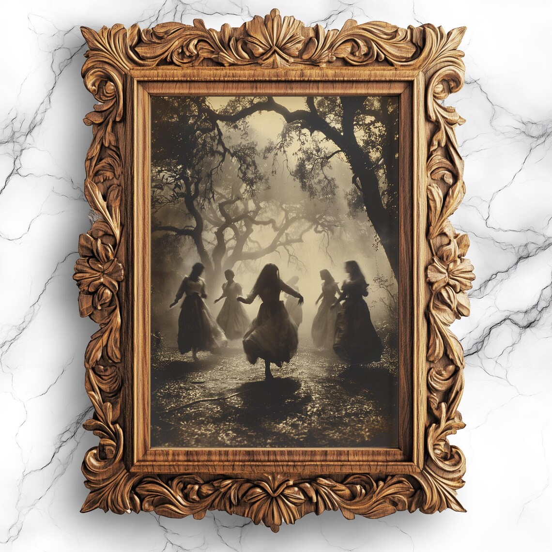 Witchy Vintage Poster, Gothic Occult Art Print