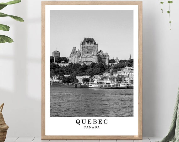 Travel Print Black And White Photo City Landmark Poster Wall Art Decor Gift